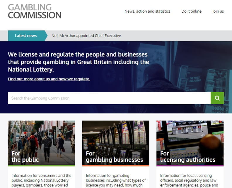 Forhåndsvisning av UK Gambling Commission