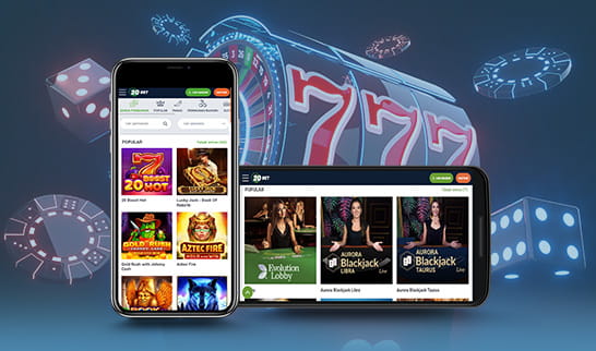 Oversikt over 20bet casino mobilplattform