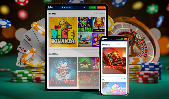 20Bet live casino på mobile enheter