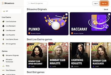 bitcasino-io hjemmeside