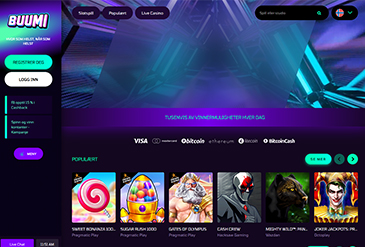 Buumi Casino hjemmeside