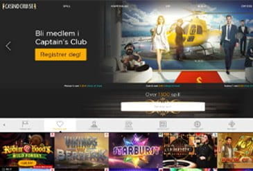 Casino Cruise hjemmeside