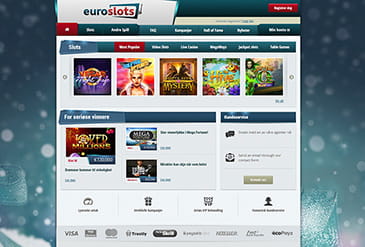 Euroslots hjemmeside