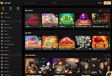 Gjennomgang av FairSpin nettsted