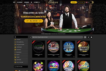 Grand Ivy Casino hjemmeside