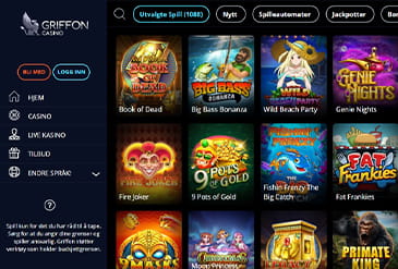 Hjemmeside Griffon Casino