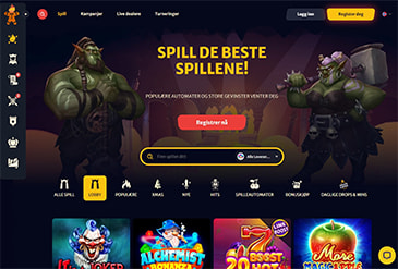 Hell Spin hjemmeside