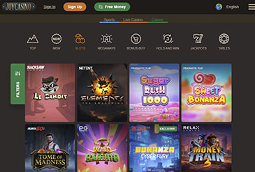 JoyCasino spillutvalg