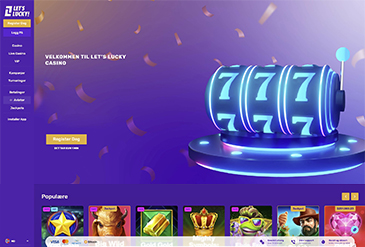 LetsLucky Casino hjemmeside