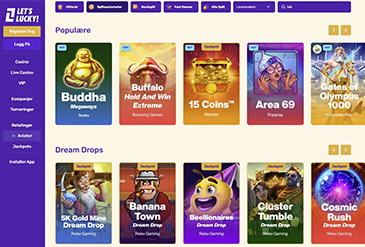 LetsLucky Casino spillutvalg