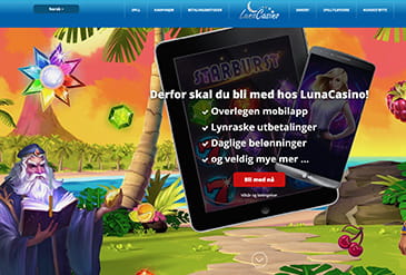 Luna Casino hjemmeside