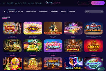 LyraCasino spillutvalg