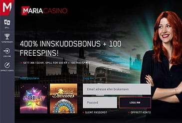 Maria Casino hjemmeside