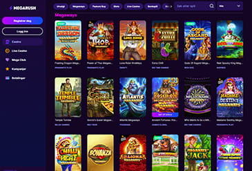 MegaRush spillutvalg