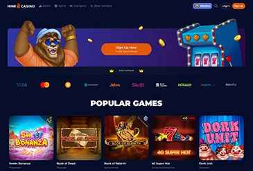 Nine Casino hjemmeside
