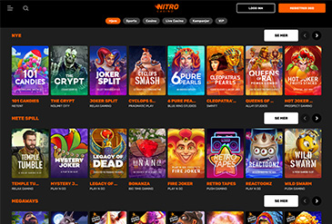 NitroCasino spillutvalg