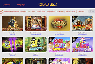 QuickSlot spillutvalg