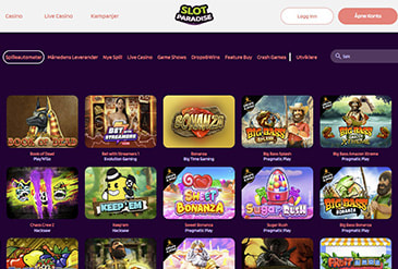 Slot Paradise spillutvalg