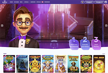 Slots Palace hjemmeside