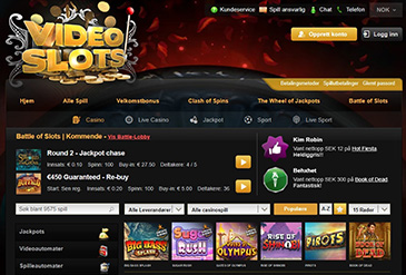 Videoslots hjemmeside