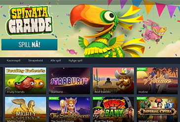 Startsiden til Viking Slots Minibild